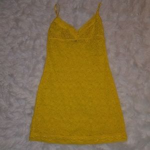 Yellow Lace Negligee